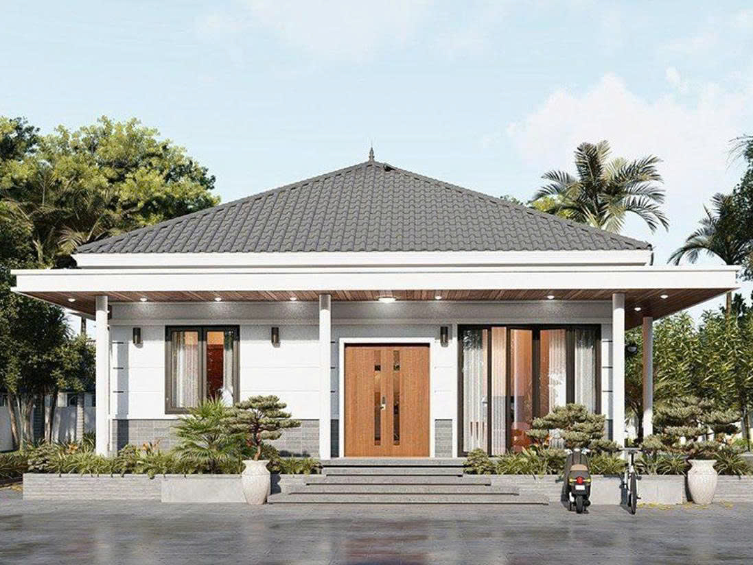 nhà cấp 4 mái Nhật