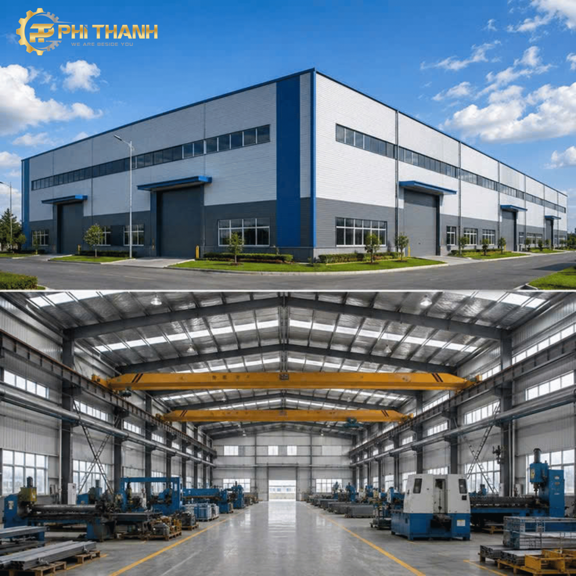 thi công nhà xưởng kết cấu thép tại Việt Nam